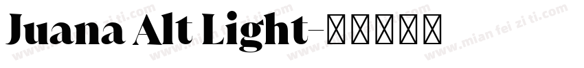 Juana Alt Light字体转换